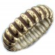 Невероятный дизайнерский браслет конго с коричневой ювелирной эмалью Brocchieri Srl. (элитная бижутерия)