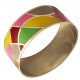 Переливающийся браслет конго с разноцветной ювелирной эмалью Be You to Full (элитная бижутерия)