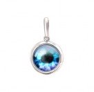Сверхъестественный кулон "Глаз всевидящий" от Amulet silver с голубым ювелирным стеклом из серебра 925 пробы