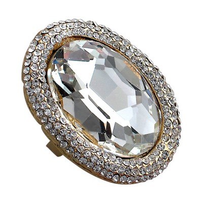 Кольцо с ювелирным стеклом, Bijou Tresor (элитная бижутерия) фото