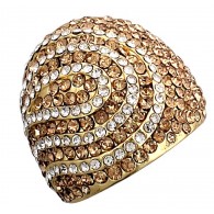 Кольцо с цирконом, Bijou Tresor (элитная бижутерия) 10.38 гр. фото