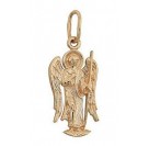Ангел-Хранитель. Красивый нательный образок из золота 585 пробы