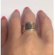 Охранное кольцо для девочек, девушек и женщин с молитвой "Богородице Дево радуйся" из серебра 925 пробы