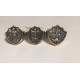 Харизматичная православная охранная печатка "Георгий Победоносец" из серебра 925 пробы с золотым покрытием