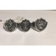 Православная охранная печатка "Спаси и Сохрани" с изображением Голгофского Креста из серебра 925 пробы с чернением