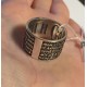 Православное охранное кольцо с изображением Ангела Хранителя и молитвой ему из серебра 925 пробы