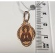 Аполлинария Св. (Пелагея, Полина). Именная иконка-кулон на шею, золото 585 пробы