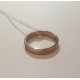 Православное кольцо "Спаси и сохрани" с фианитовыми дорожками из золота 585 пробы, ширина 4 мм