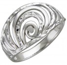 Кольцо с алмазной гранью из серебра 925 пробы