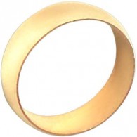 Притягательное обручальное кольцо из красного золота 585 пробы, ширина 6 мм фото