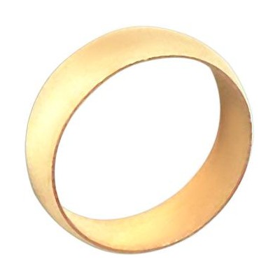 Притягательное обручальное кольцо из красного золота 585 пробы, ширина 6 мм фото