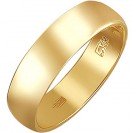 Запоминающееся обручальное кольцо из желтого золота 585 пробы, ширина 5 мм