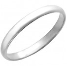 Очаровательное обручальное кольцо из серебра 925 пробы, ширина 2,6 мм