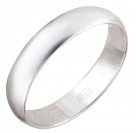 Безупречное обручальное кольцо из серебра 925 пробы, ширина 5 мм