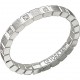 Стильное обручальное кольцо "Dolce Vita" с дорожкой бриллиантов из белого золота 585 пробы, ширина 2,1 мм