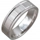 Рельефное обручальное кольцо из серебра 925 пробы