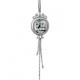 Кулончик "Птица в клетке", украшенный подвесками-цепочками, от Amulet silver с ювелирным стеклом из серебра 925 пробы