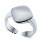Незамкнутое серебряное кольцо из серебра 925 пробы