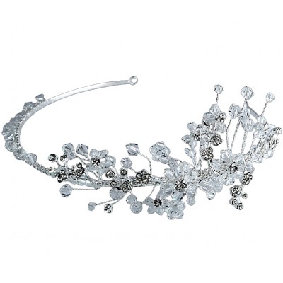 Элитная Корона (диадема, ободок для волос) с ювелирным стеклом, Viva Choice (элитная бижутерия) фото