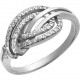 Желанное кольцо с фианитами из серебра 925 пробы