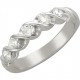 Живое кольцо с дорожкой фианитов из серебра 925 пробы