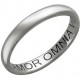 Обручальное кольцо "Amor Omnia Vincit - Любовь побеждает всё" из платины 950 пробы, ширина 3,1 мм