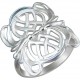 Восхитительное кольцо с ажурным узором из серебра 925 пробы