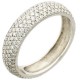 Насыщенное кольцо из коллекции "DOLCE VITA" с бриллиантами из белого золота 750 пробы