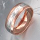 Интересное обручальное кольцо из серебра 925 пробы с золотым покрытием, шинка 7 мм