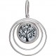 Чарующая подвеска "Amulet silver" "Дерево" с стеклом из серебра 925 пробы