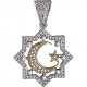 Богатая мусульманская подвеска из коллекции "RELIGION" с бриллиантами из комбинированного золота 750 пробы