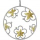 Элитная подвеска из коллекции "AJOUR" с цветами  с бриллиантами из комбинированного золота 750 пробы