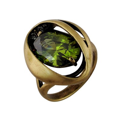 Магическое кольцо с цирконом, бижутерия фото