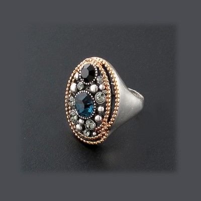 Мерцающее кольцо с ювелирным стеклом, бижутерия фото