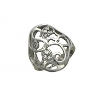 Кружевное кольцо с цирконами, бижутерия фото