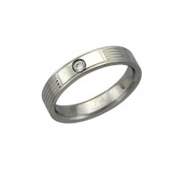 Легкое кольцо с цирконом, бижутерия фото