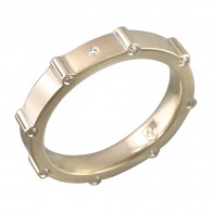 Люксовое кольцо из коллекции "DOLCE VITA" с бриллиантом из желтого золота 585 пробы фото