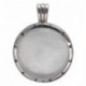 Сияющая подвеска из коллекции "VIVID Silver" с ювелирным стеклом и эмалью из серебра 925 пробы
