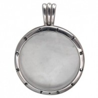 Сияющая подвеска из коллекции "VIVID Silver" с ювелирным стеклом и эмалью из серебра 925 пробы фото