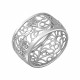 Поразительное кольцо из коллекции "СЛАВЯНКА" с цветочным узором из серебра 925 пробы