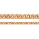 Золотая цепь из красного золота 585 пробы ручной вязки, плетение Бисмарк