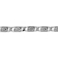 Серебряный браслет из серебра 925 пробы, плетение "Двойная спираль" ("Улитка") фото