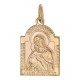Владимирская Богородица. Нательная икона из серебра 925 пробы с позолотой