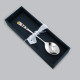 Серебряная детская ложка Фрукты с ювелирной эмалью из серебра 925 пробы в подарочном футляре