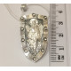 Образ нательный серебряный "Архангел Михаил" из серебра 925 пробы с чернением