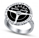 Кольцо с ювелирной эмалью и цирконами из серебра 925 пробы