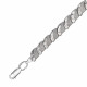 Рафинированный браслет из серебра 925 пробы цвет металла белый