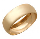 Классическое обручальное кольцо из серебра 925 пробы с позолотой, 7,5 мм