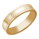 Восхищающее обручальное кольцо с фианитами из серебра 925 пробы с золотым покрытием