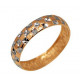 Православное кольцо  из золота 585 пробы, ширина 5 мм